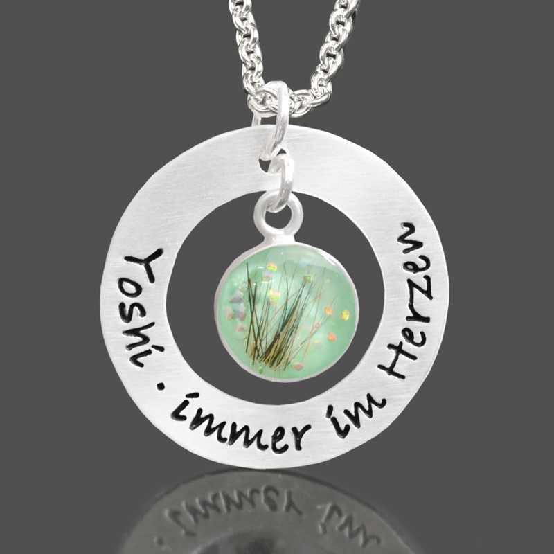 Tierhaarschmuck-Erinnerung-personalisiert-Silber-Tierhaar