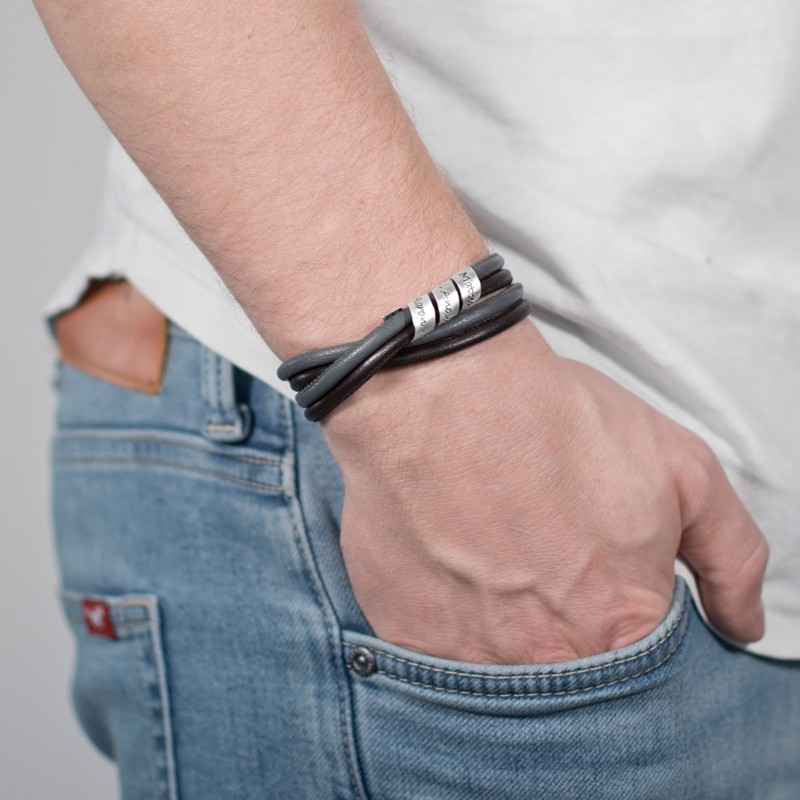 Herren Armband LOOP MEN NAPPA Männer Armband mit Gravur