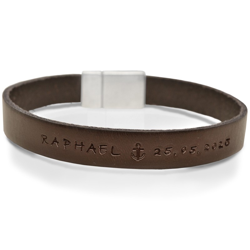 Konfirmation-Armband-Geschenk-Gravur-Lederarmband