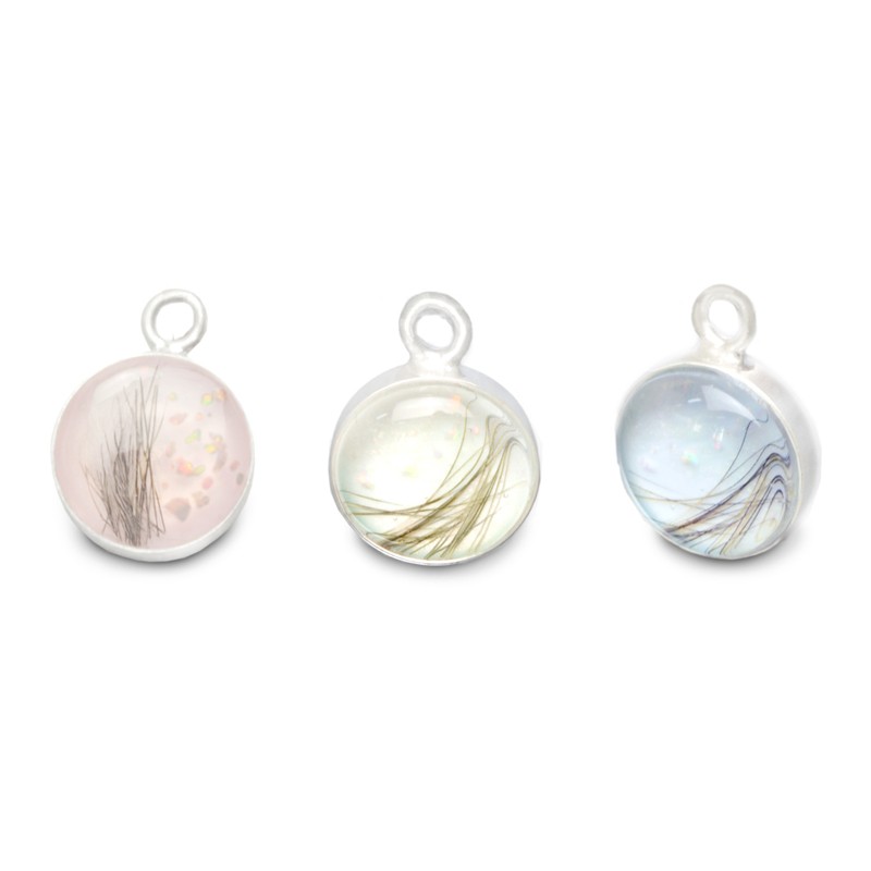 Babyhaar personalisierte Halskette Erinnerungsschmuck LITTLE ONE Babylöckchen