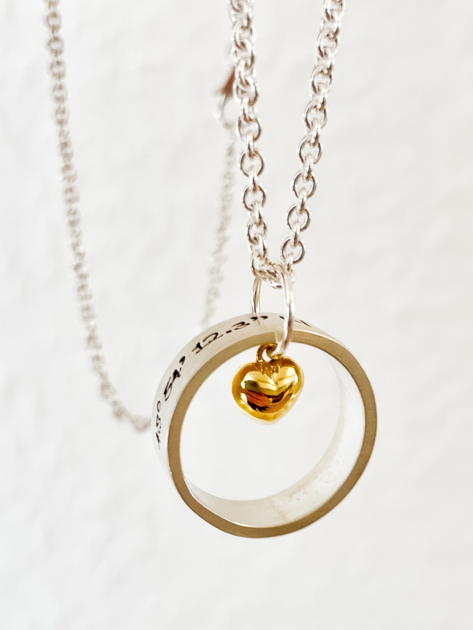 Namenskette Silber LIEBESRING 925 Kette mit Gravur