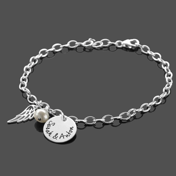 Armband-pearl-925-Silber-Gravur-Engelsfluegel-Namensarmband