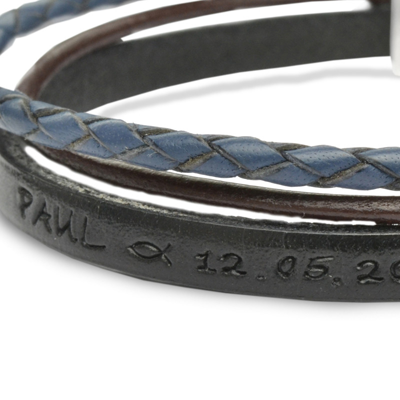 Armband-Konfirmation-Geschenk-Junge-Gravur-925-Silber