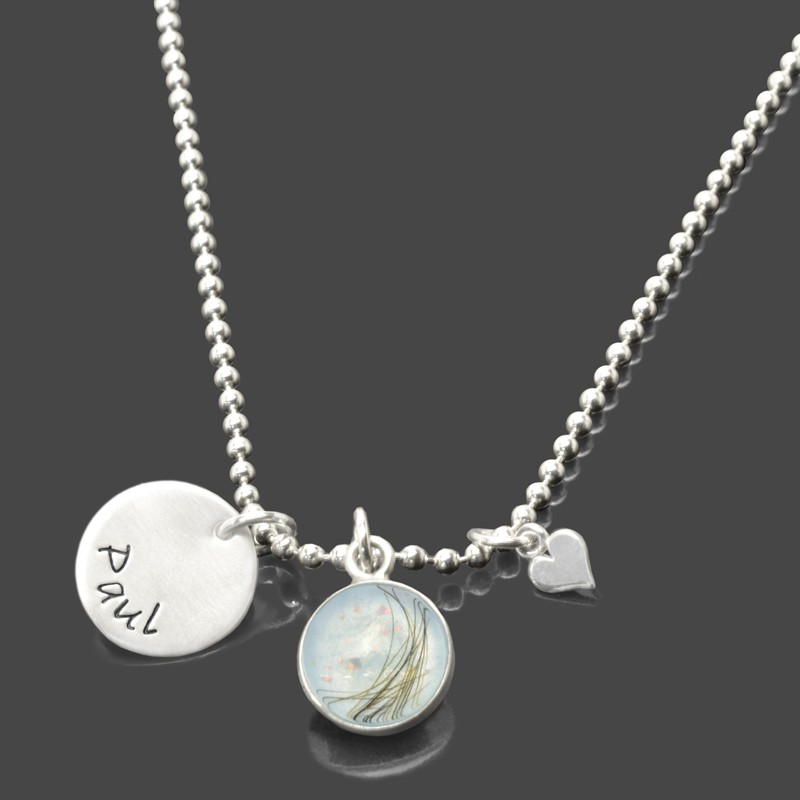 Babyhaar-personalisierte-Halskette-Erinnerungsschmuck-