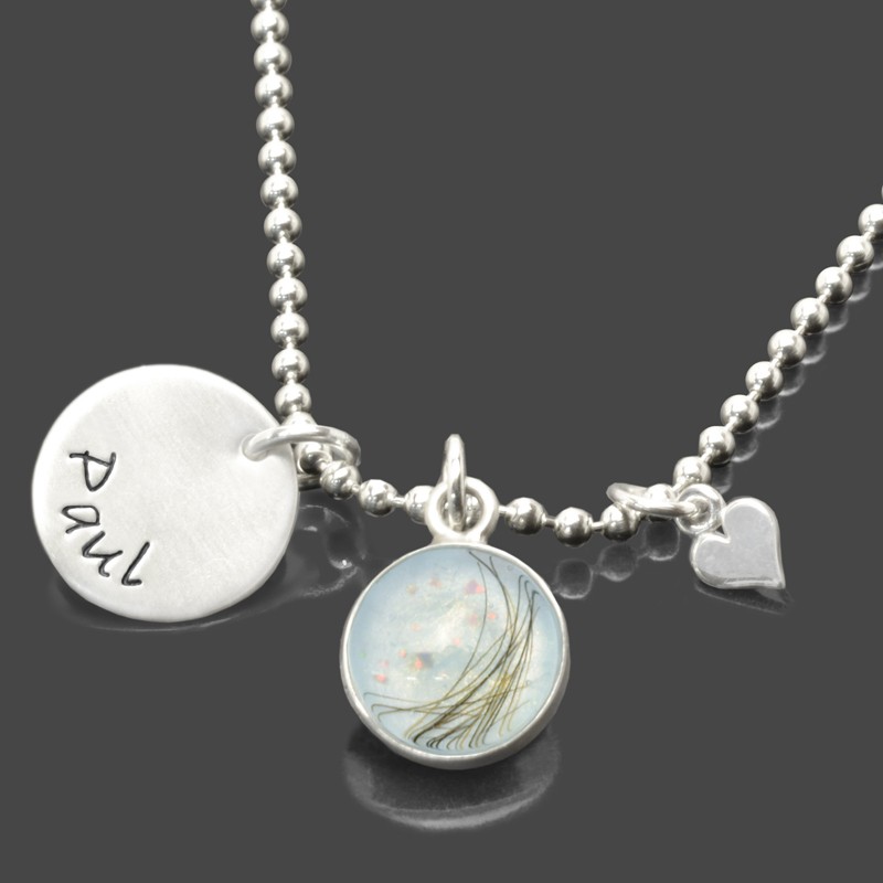 Babyhaar-personalisierte-Halskette-Erinnerungsschmuck-