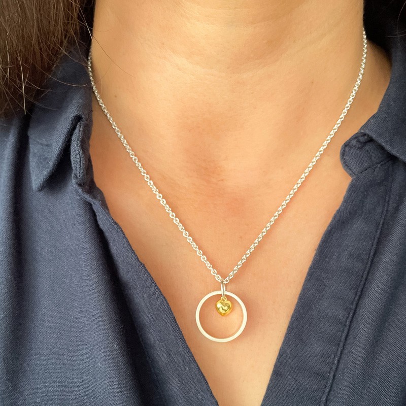 Namenskette Silber LIEBESRING 925 Kette mit Gravur