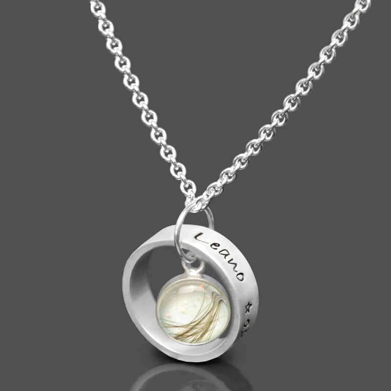 Babyhaar-personalisierte-Halskette-Erinnerungsschmuck