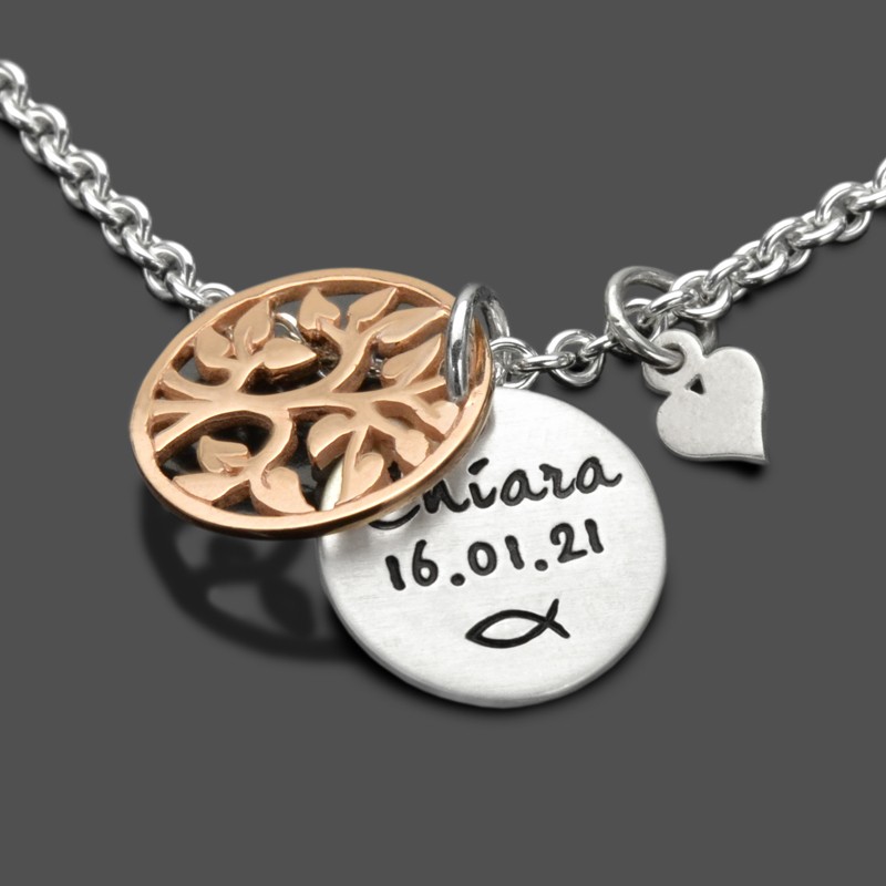 Taufkette-Maedchen-Taufgeschenk-Gravur-Rosegold