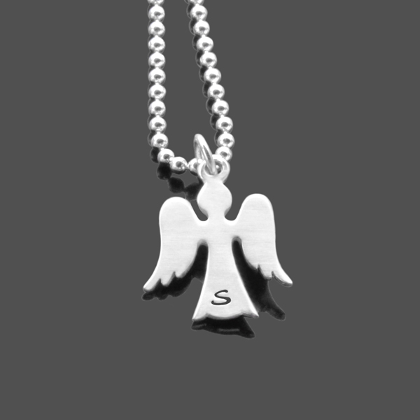 Kinderkette Schutzengel mit Kreuz Taufkette Silberkette Halskette Silber 925er