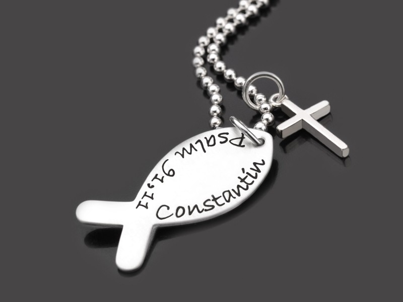 Kommunion Kofirmation Kette mit Kreuz