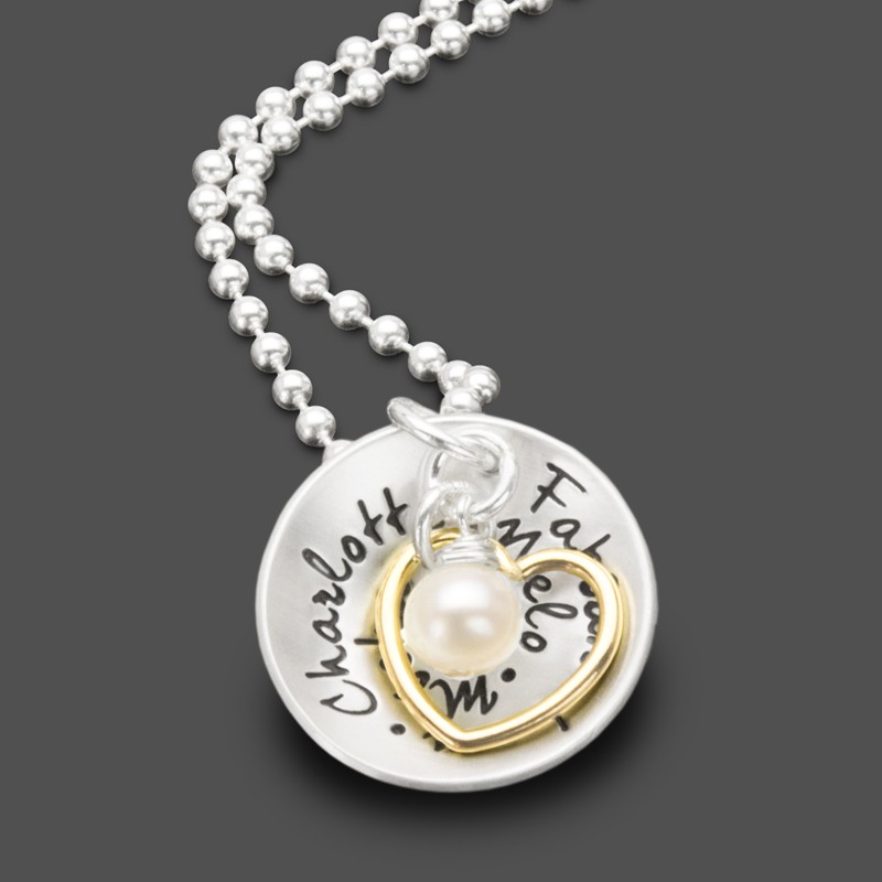 Familienkette-Kindernamen-Gravur-Namenskette-Gold